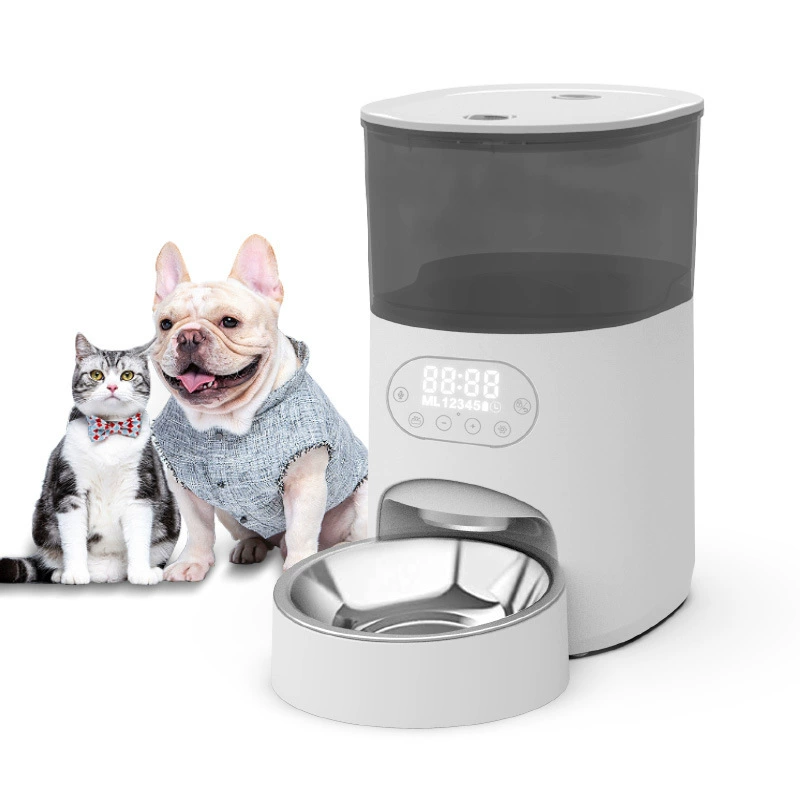 Интеллектуальная автоматическая кормушка для кошек и собак, машина самообслуживания для кошек с таймером и количественным режимом, модель с сенсорной кнопкой