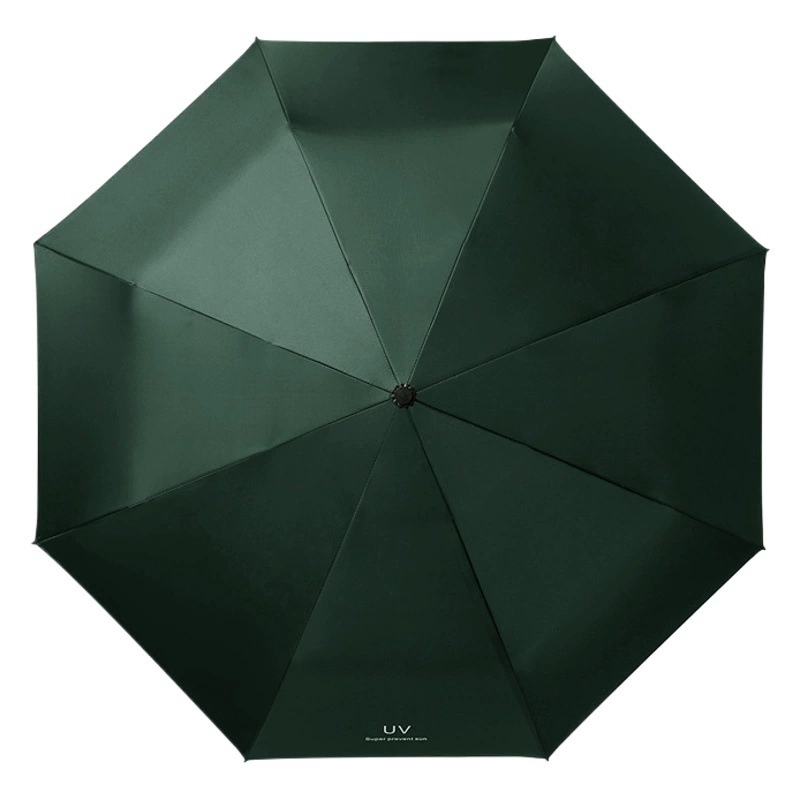 УФ автоматическое открытие и закрытие виниловый Зонт солнцезащитный Зонт Защита от солнца три складных зонта рекламный зонт печать логотипа