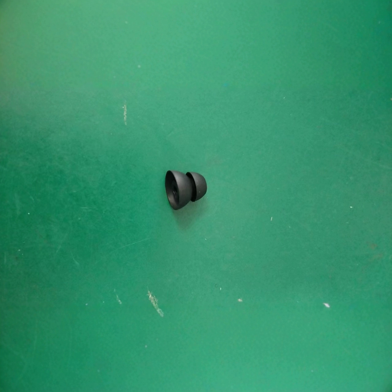 (2개) 워키 토키 헤드셋 공기 덕트 교체 고막 이어캡 실리콘 더블 레이어 블랙 귀마개 10 개