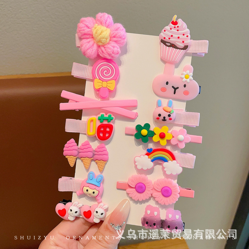 多巴胺儿童发夹女前额刘海夹鸭嘴夹头饰发卡碎发侧边卡子发饰夹子|undefined