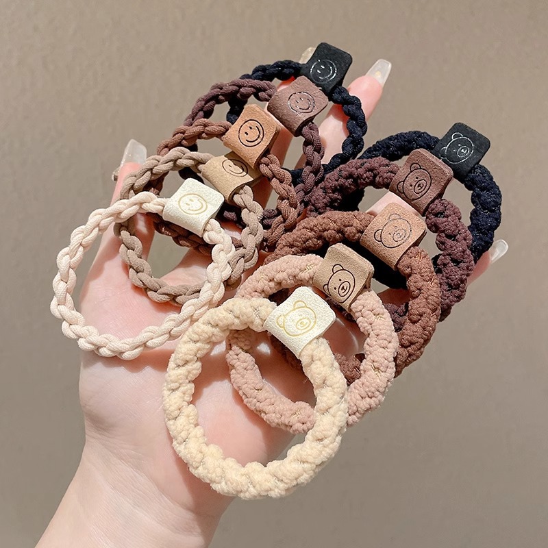 Banda de goma para mujer, sentido de alta calidad, cuerda para la cabeza de verano, 2025, nuevo lazo para el cabello de alta gama, tocado para niñas, cuerda para el cabello, funda de cuero para adultos