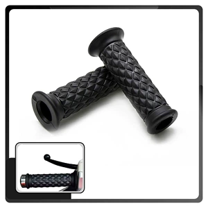 Universal Motosiklet Sükan Tutacaqları Yüksək Keyfiyyətli TPU Romb Formalı Retro 22mm 7/8''