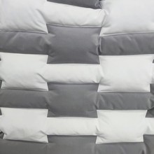 一体织造无胆充绒双层通道布羽绒服羽绒裤羽绒马甲面料双层锁绒