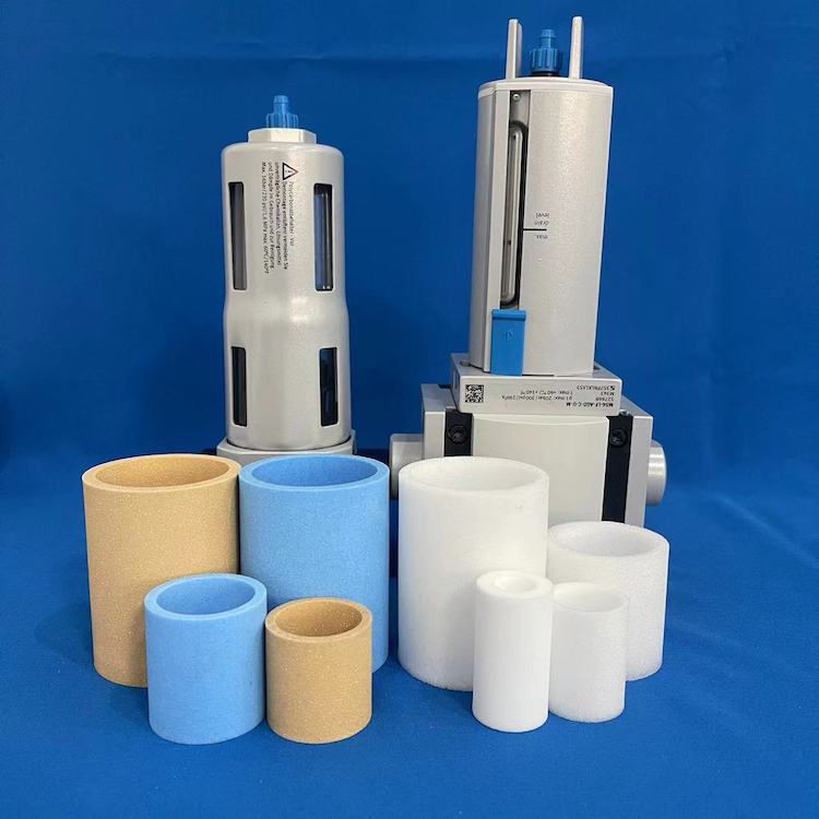 真空泵滤芯气源处理器滤芯气源配件烧结滤芯空气过滤滤芯气动配件