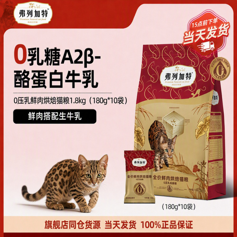 In-Stock Freligat Baked Food 0 Lactose 0 Pressure Milk Fresh Meat Baked Food 1.8kg Premium Cattery Full-Price Cat Food In-Stock Freligat Baked Food 0 Lactose 0 Pressure Milk Fresh Meat Baked Food 1.8kg Premium Cattery Full-Price Cat Food