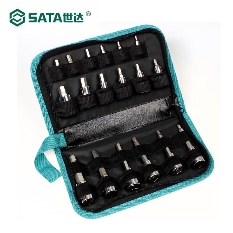 SATA 09053 18pcs 6.3x12.5MM serie hexagonal conjunto de mangas de tornillo