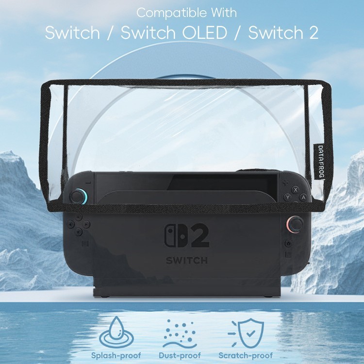 Nintendo switch2 ダストカバー NS2 コンソールベースダストカバーゲームコンソール透明保護カバーに適しています|undefined