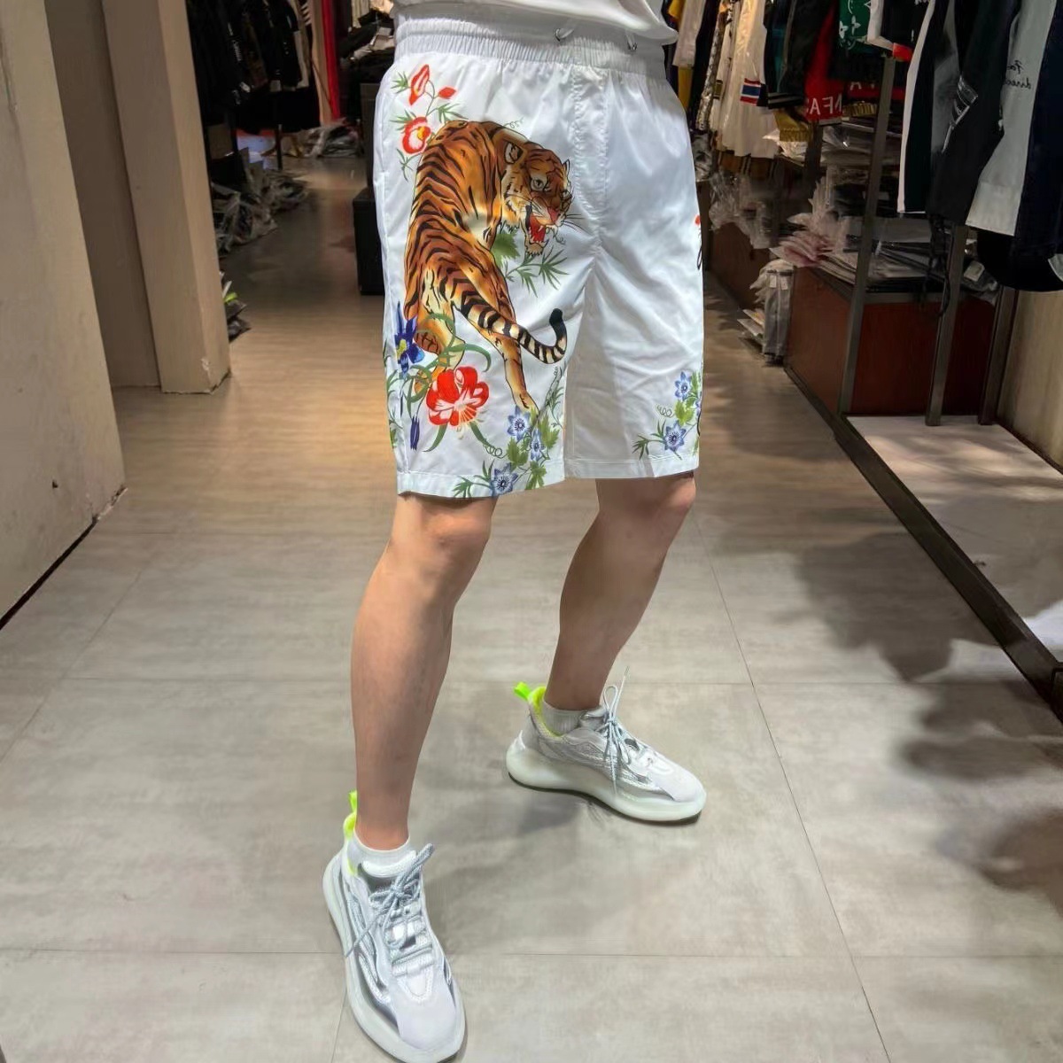 Neue Sommer dünne Tiger Downhill Shorts Männer Casual Spirit Boy Hosen gedruckt Beachwear Männer_voghion.com