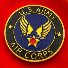 代发 美国星条旗硬币徽章退役纪念币 定制五大军收藏纪念章金币