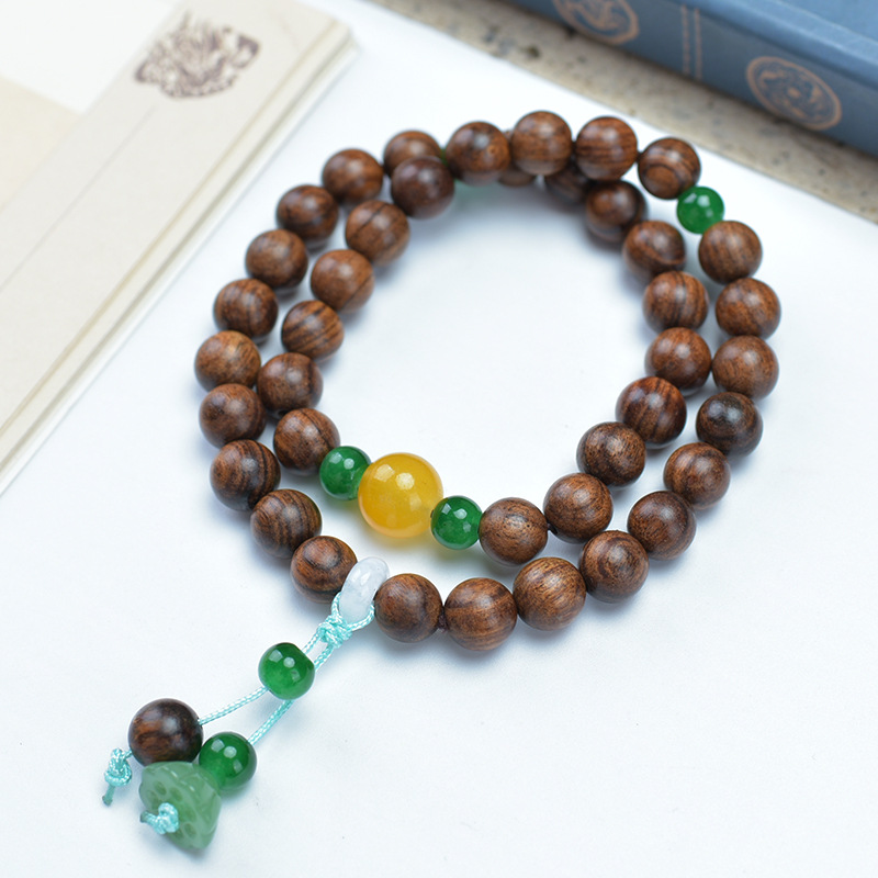 블랙 로즈우드 더블 서클 [연꽃 액세서리]