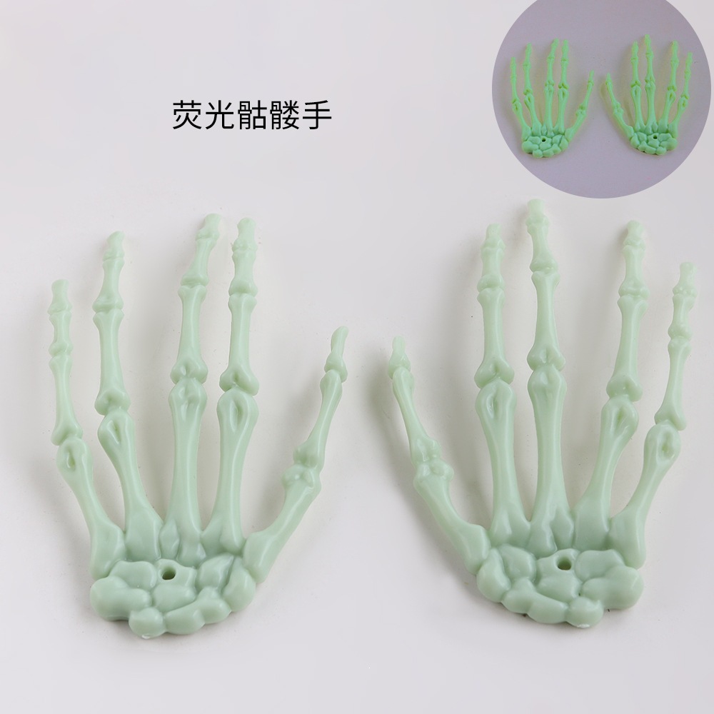 Esqueleto de Halloween, esqueleto de garras, casa embrujada, bar, decoración de terror, accesorios de hechizo, colgantes, accesorios de mano fantasma.