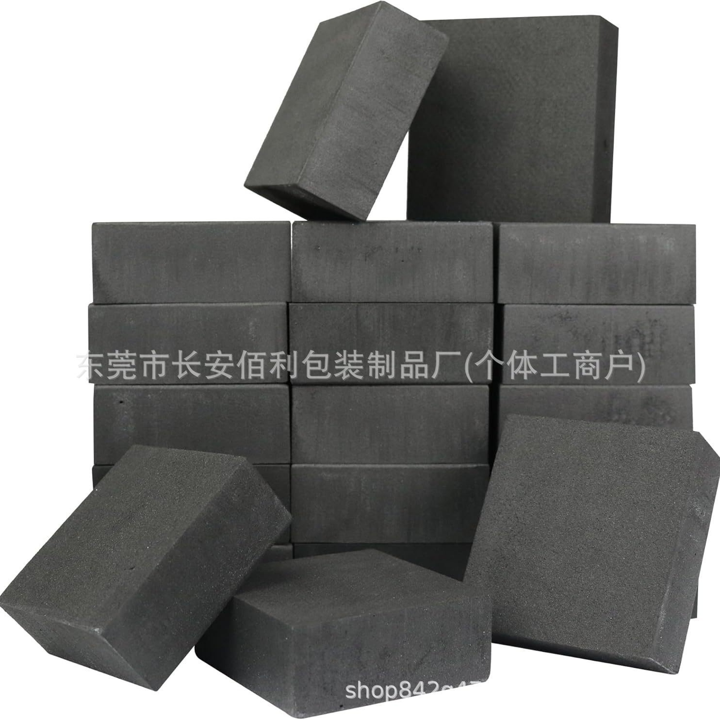 花盆立管 - 20 件装，2 x 2 IN 黑色橡胶 -室外植物立管的花盆脚