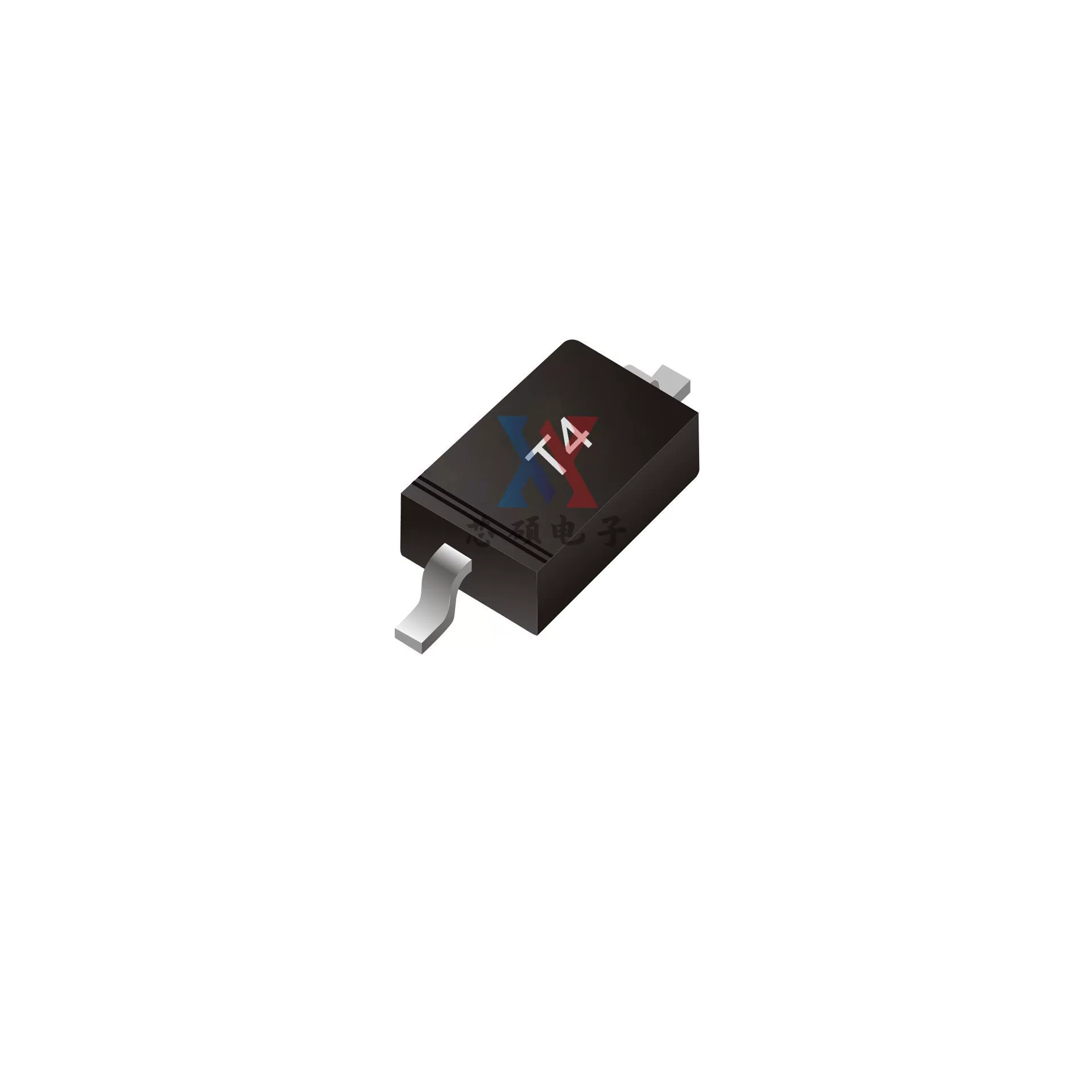 1N4148W T4 SOD-123 SMD переключающий диод, время переключения 4 нс, отечественный быстрый восстановитель