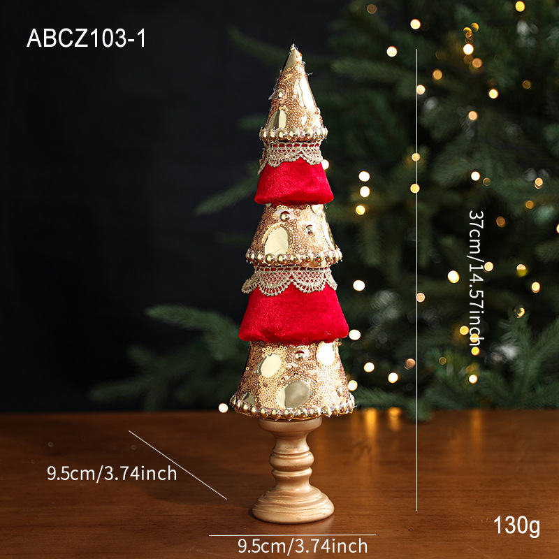 Espuma roja transfronteriza adornos navideños colgantes de árbol de Navidad dorados esquinillas de alta calidad tela de perla decoración de atmósfera