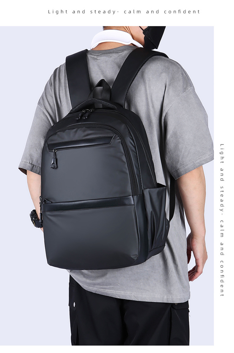 New large-capacity schoolbags for junior and senior high school students, simple commuting computer bags, foreign trade backpacks for men, Korean version cross-border wholesale undefined
