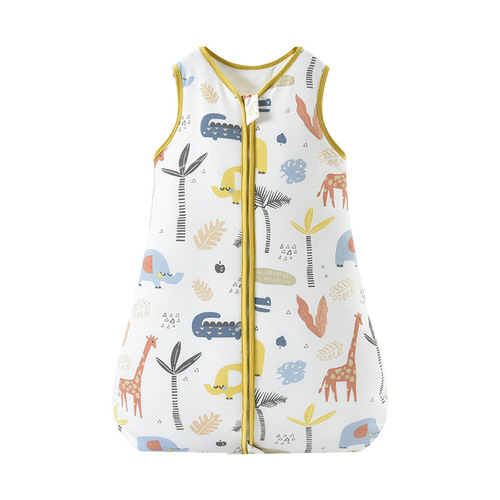 Bazitu Spring and Autumn Newborn Supplies Baby Anti-Kick Quilt Pure Cotton Quilted Children's Vest Class A Baby Sleeping Bag