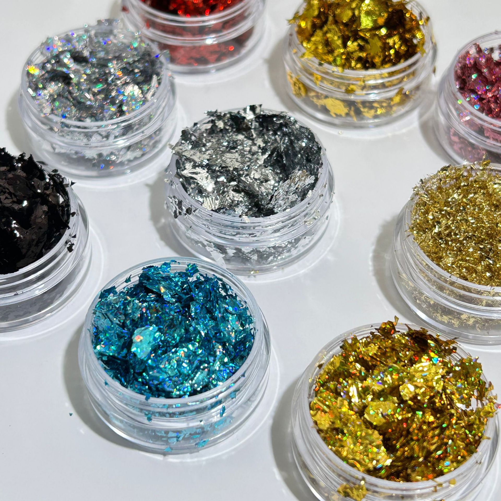 Gold Foil Nail Art Jewelry Gold Foil Fragments Internet Popular Nail Polish Glue Decorative Sticker Sequin E-commerce Cross-border