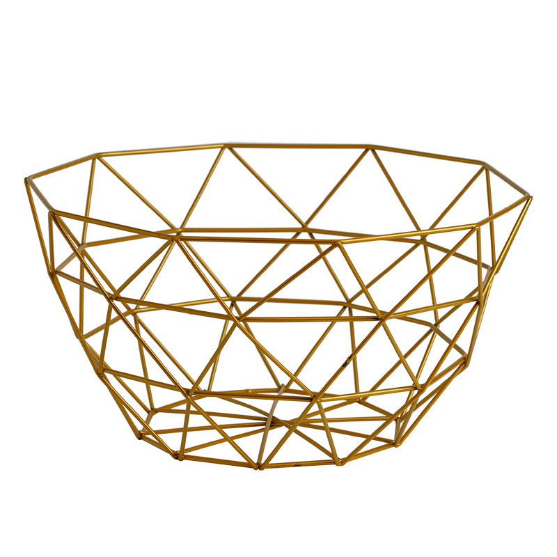 Liquidación: Cesta de Frutas de Hierro Forjado, Estilo Nórdico, Plato de Frutas para Mesa de Centro de Sala de Estar, Cesta de Almacenamiento de Aperitivos Moderna y Creativa para el Hogar