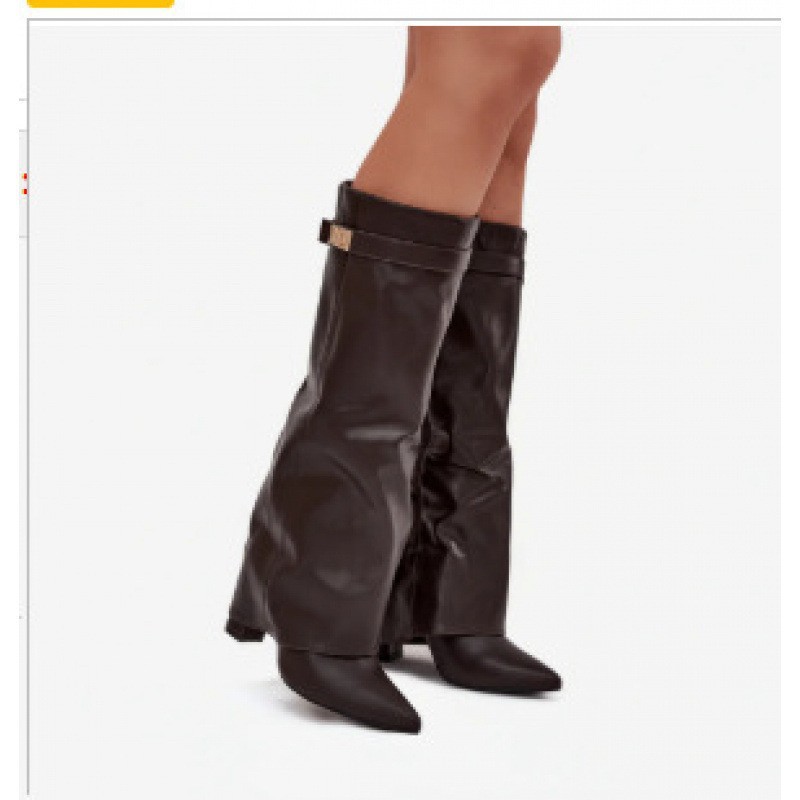 Dark brown leather