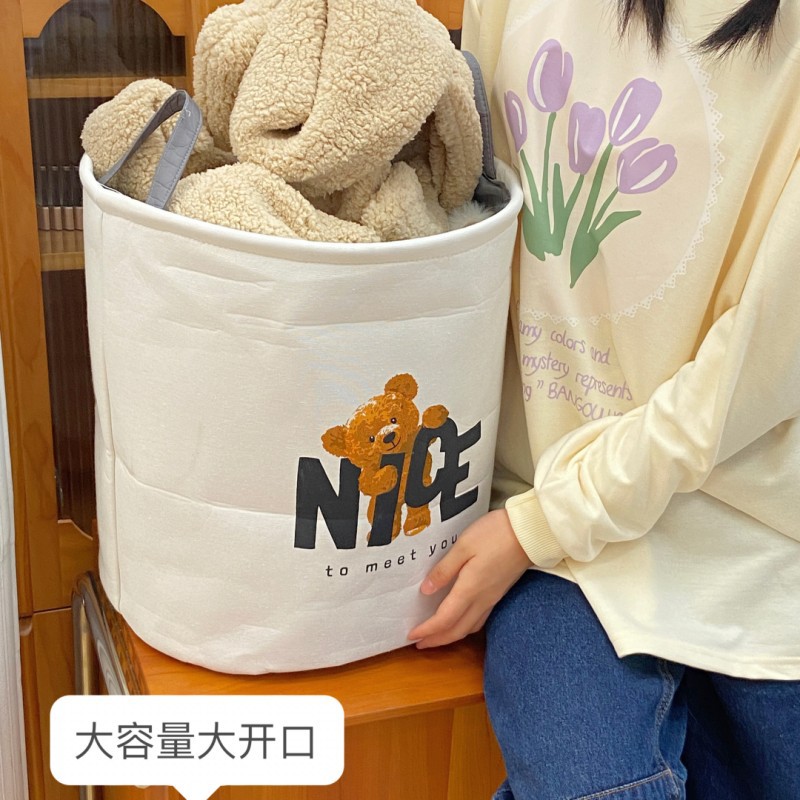 Cesta de almacenamiento de lavandería plegable cesta de la ropa del hogar cesta de la ropa de baño de estilo japonés cesta de la lavandería portátil