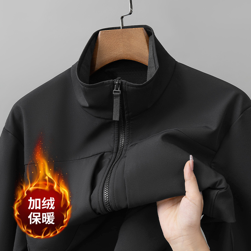 305g Soft Shell Cashmere Big-Name Replacement Multi-Flap Pocket Pants Stand-Up Collar Men's Outdoor Water-Repellent and Cold-Proof Long-Sleeved Jacket 305g Soft Shell Cashmere Big-Name Replacement Multi-Flap Pocket Pants Stand-Up Collar Men's Outdoor Water-Repellent and Cold-Proof Long-Sleeved Jacket