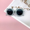 Retro matte brand cute children's sunglasses for boys, sun protection cream, with little bears, internet celebrity, UF-protection