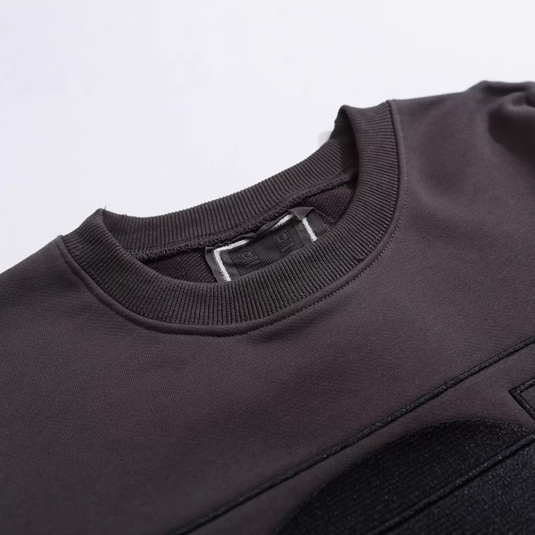 Japanese retro long-sleeve with a round collar