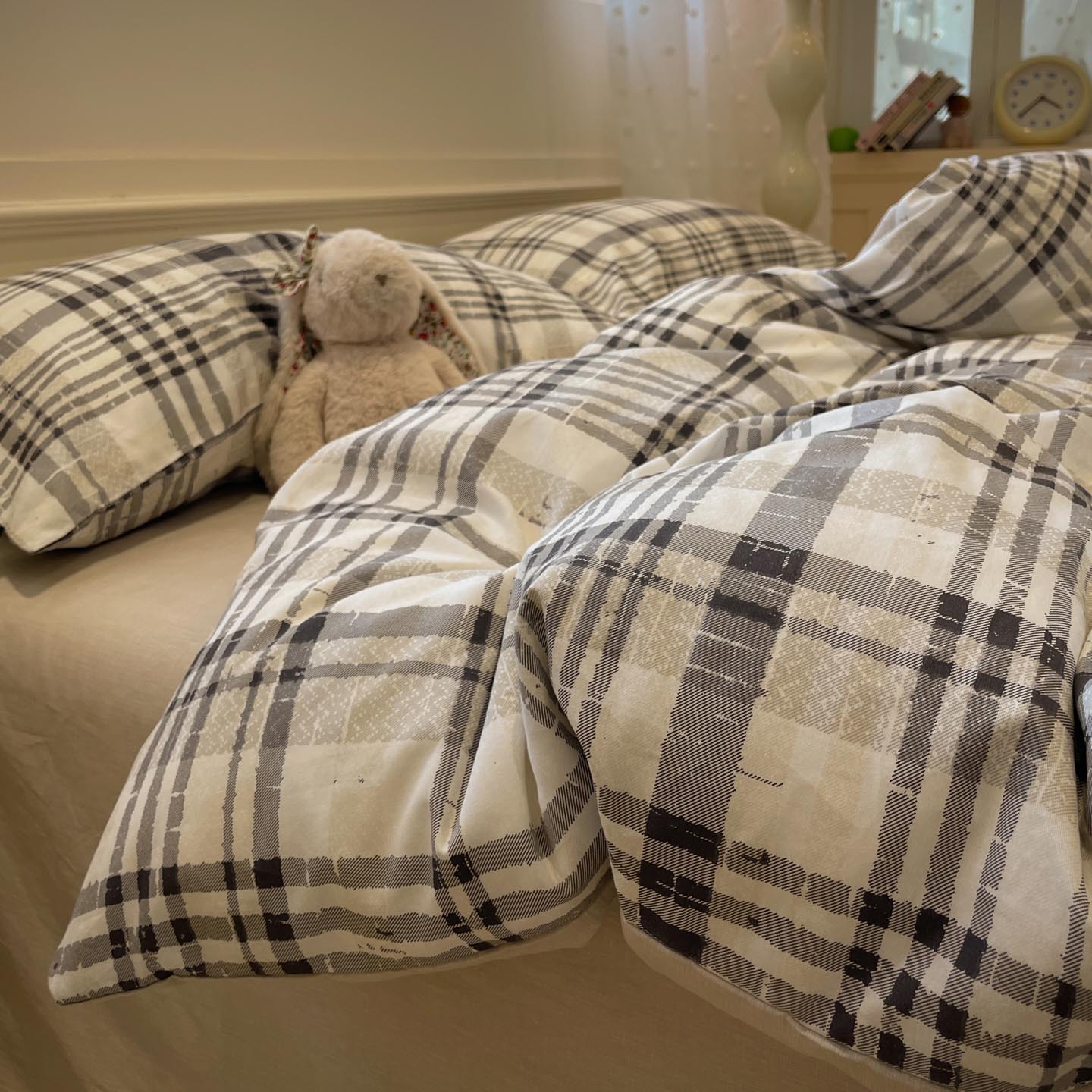 Cama de algodón de cuatro piezas set2025 nuevo algodón de cuatro estaciones sábanas universales set de cama de tres piezas