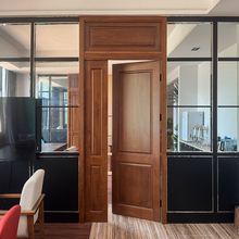 白蜡木樱桃木原木全实木木门卧室办公室内门套装门实木门防潮门