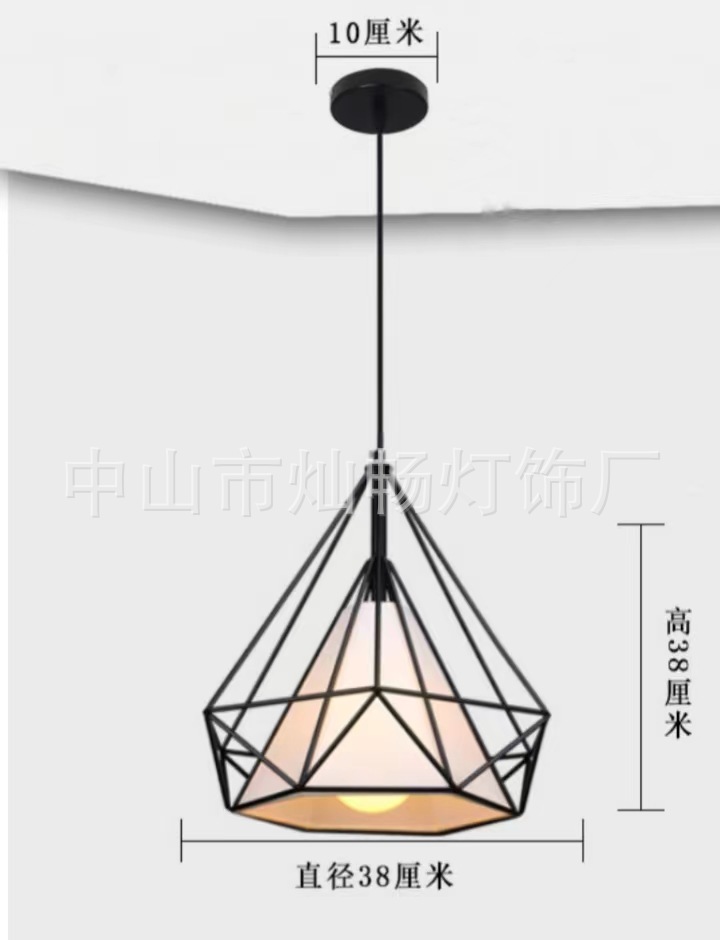 Estilo industrial nórdico personalidad creativa simple restaurante moderno Hotpot Bar Bar Barbería Landelier de cabeza única