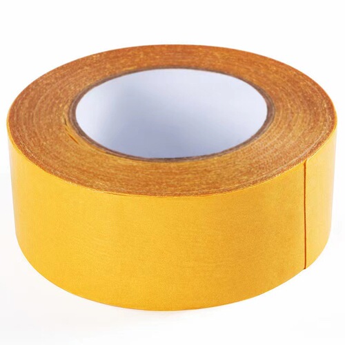 Floor cloth-based double-sided tape mesh double-sided cloth-based tape yellow high-viscosity strong carpet tape wedding exhibition