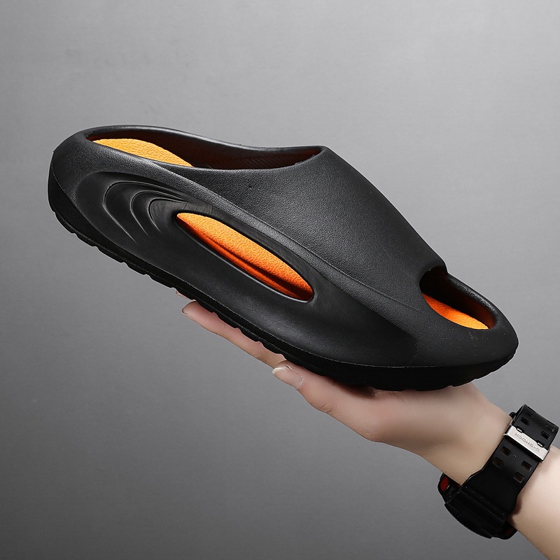 Slippers men's summer outdoor wear new indoor home thick bottom outdoor beach non-slip sports slip-on sandals