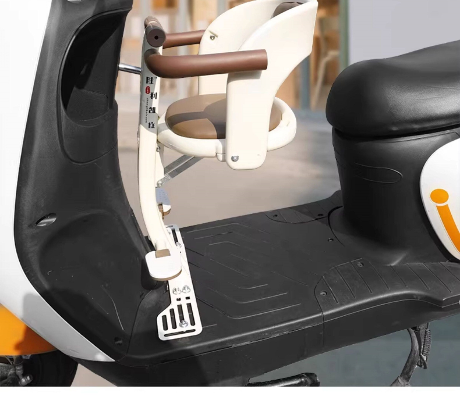 Suitable for electric vehicle front-mounted child seats, foldable, compatible with Ninebot, Niu, and Aima electric bikes, safe for babies