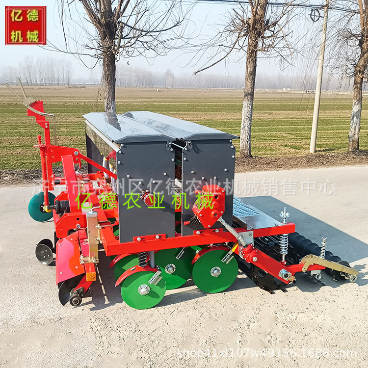 小麦播种机四轮车配套无线变速双线插播机谷子水稻小颗粒播种机