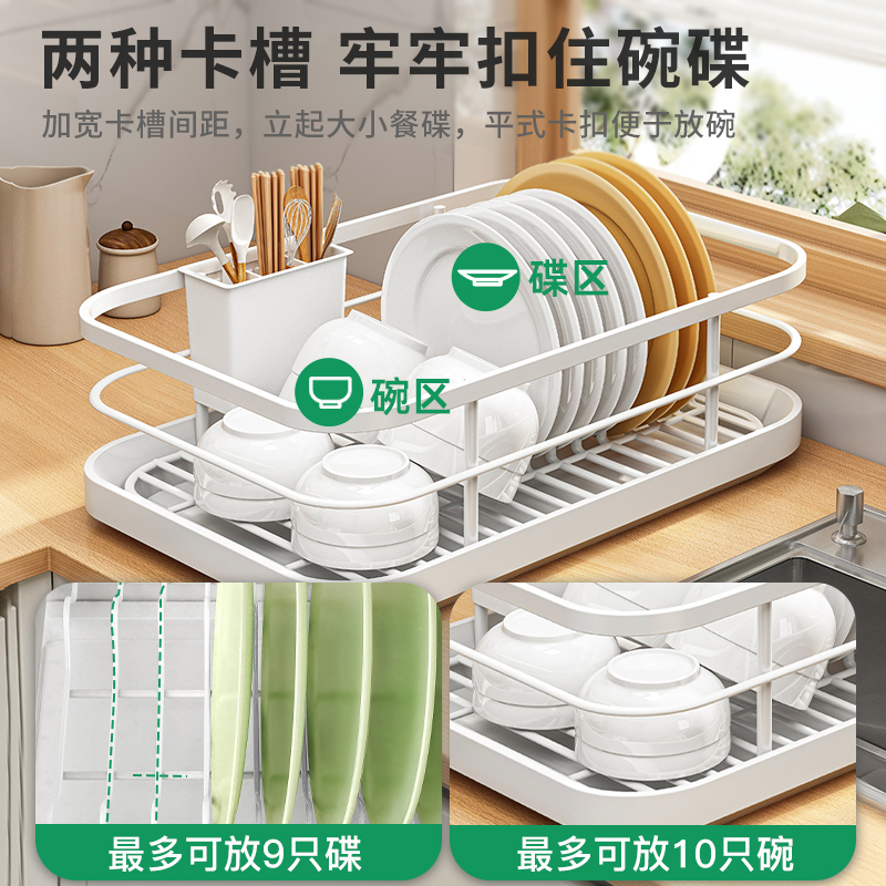 Estante de almacenamiento de platos de cocina, estante de drenaje de platos, estante de almacenamiento de palillos, estante de almacenamiento de platos