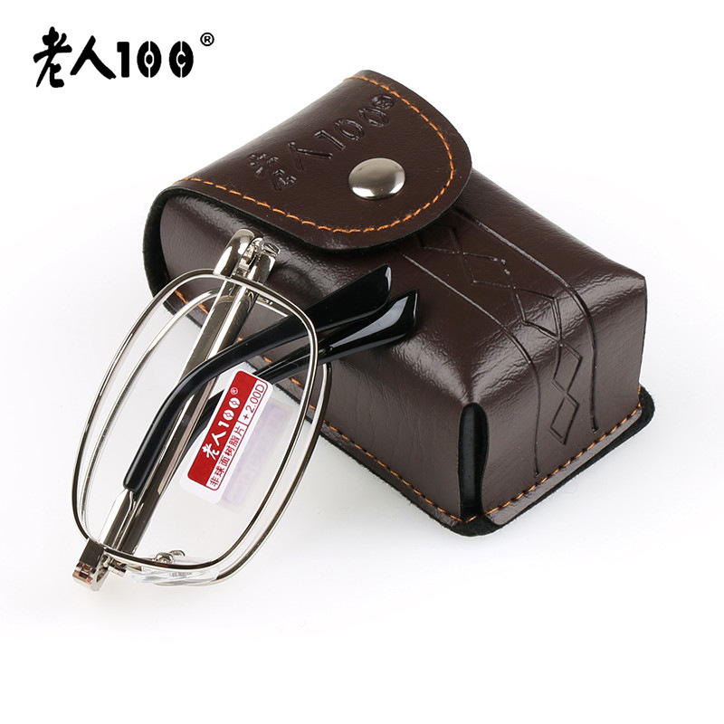 Nuevo viejo 100 película de resina de marco completo para hombres y mujeres plegable leopardo recubierto 859