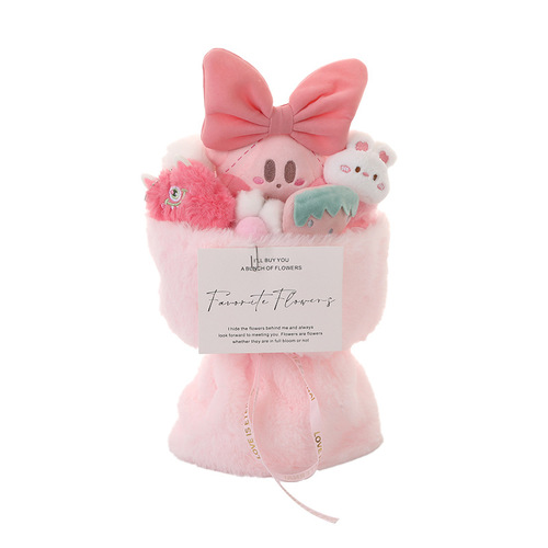 New Cute Cartoon Doll Kirby Bouquet Christmas Gifts Chinese Valentine's Day Bouquet Wholesale