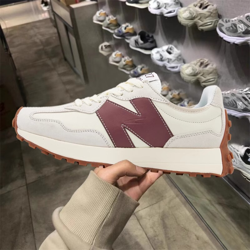 New Balance Men's Sneakers Nb327 Women's Shoes 2025 Autumn New Style Small Waist Running Shoes Dad Shoes