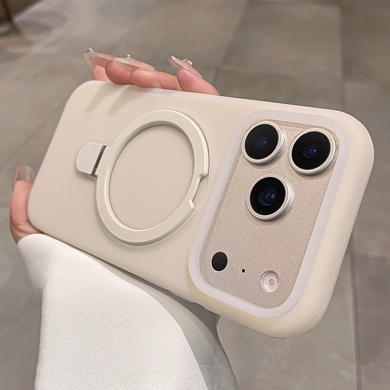 Nuevo iPhone17promax gelatina sensación de piel succión soporte caso de teléfono móvil para Apple 16 todo incluido caso