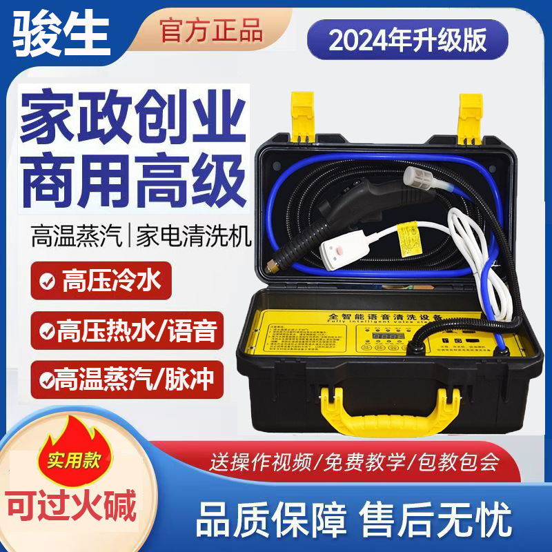High-Temperature Steam Cleaning All-In-One Machine, High-Pressure Cleaning Machine, Pulse Cleaning Equipment for Air Conditioners and Range Hoods, Commercial Cleaning Equipment for Sterilization