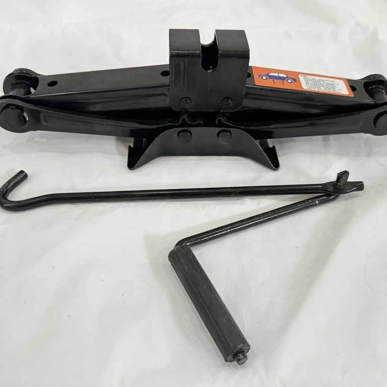 3t Scissor-Type 0kg Ton Heavy-Duty Car Tool for Emergency Tire Changing, Easy-To-Use Wrench for Manual Operation