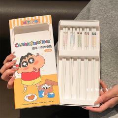 蜡笔小新陶瓷筷子家用新款分人耐高温高颜值可爱餐具家庭一人一筷