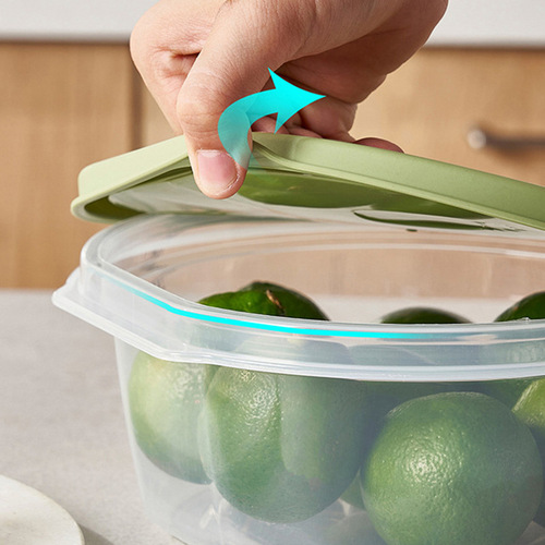 Fruit crisper wholesale four-piece set food-grade household plastic microwaveable refrigerator refrigerator sealed lunch box