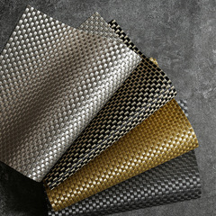 Rectangular Pattern Table Mat PVC Western Dining Mat Waterproof and Non-slip Teflon Heat Insulating Table Mat Chinese Light Luxury Dining Table Mat