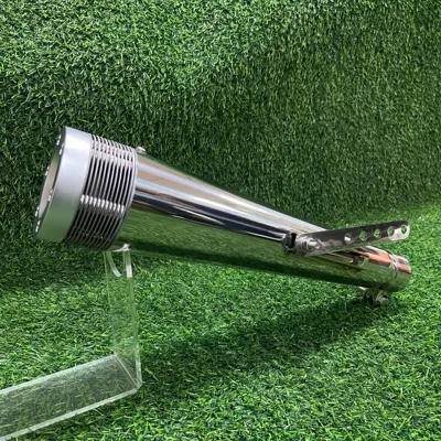 Ranger Guz Triumph Climber, Motorcycle exhaust pipe - retro-k17-electroplated-white-flat-porous