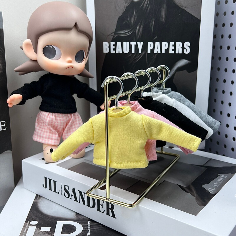 Zsiga's Dream Place Doll Clothes 1/8 Movable Doll 16cm Long-Sleeved Solid Color T-Shirt Mini Doll Clothes Universal Accessories Zsiga's Dream Place Doll Clothes 1/8 Movable Doll 16cm Long-Sleeved Solid Color T-Shirt Mini Doll Clothes Universal Accessories