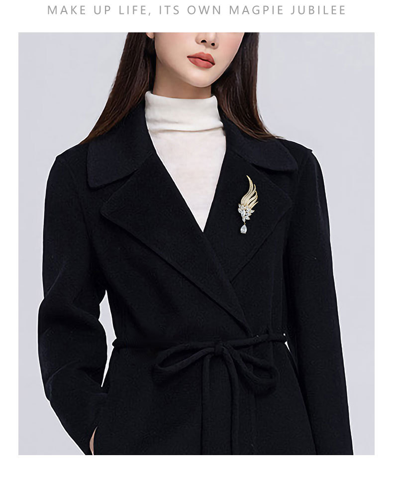 天使之翼高级感翅膀胸针小众独特优雅精致胸花新款轻奢