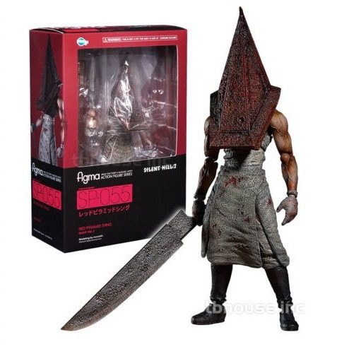 (2개) FIGMA SP055 사일런트 힐 2 삼각형 머리 붉은 피라미드 머리 발포 머리 간호사 움직일 수있는 손