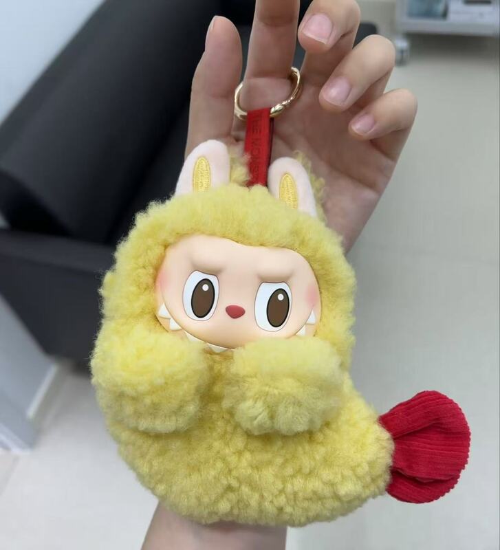 Labubu ビニール顔天ぷらエビヘッドフォンバッグ明箱新製品 Labubu ぬいぐるみおもちゃペンダント|undefined