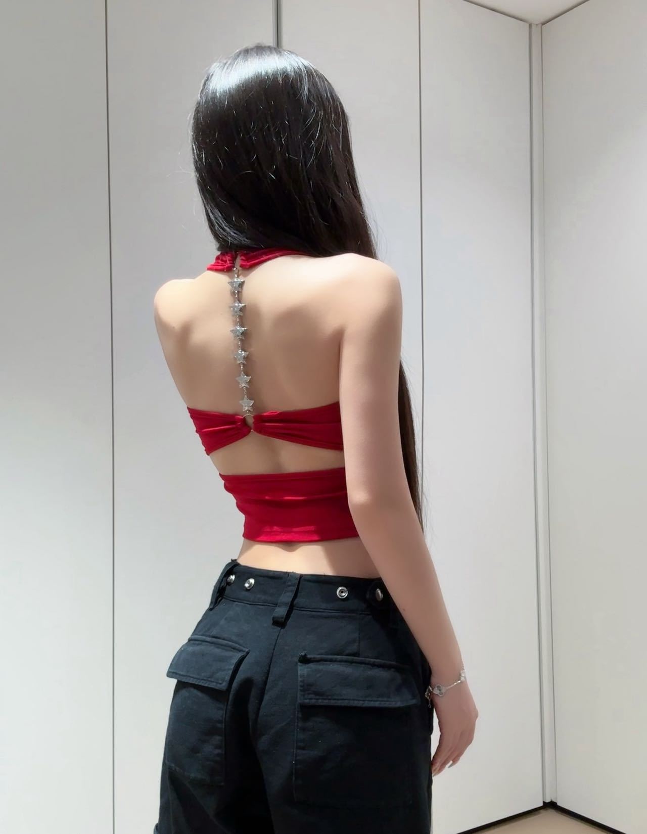 Women's Halter Neck Padded Camisole Top Sexy Strapless Bra Vest_voghion.com